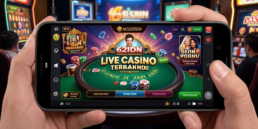 Gameplay Live Casino yang mendebarkan dan interaktif di 62IDN.