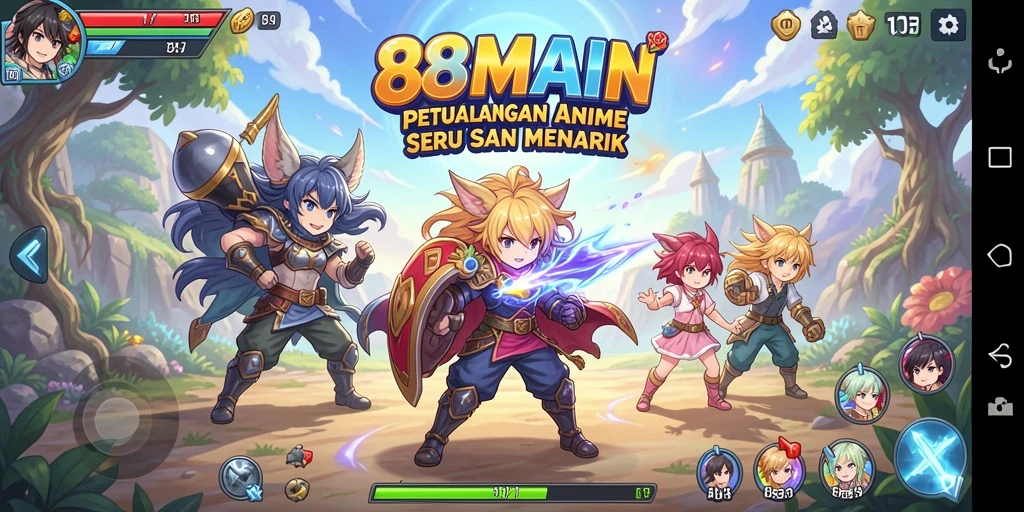 Tampilan screenshot gameplay luar biasa dari 88MAIN