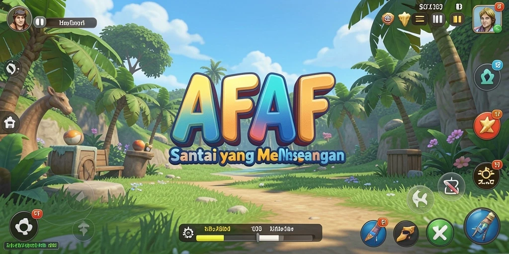 Tangkapan layar gameplay AFAF yang menyenangkan dan interaktif.