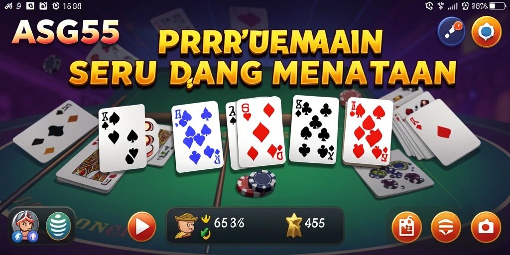 Tampilan gameplay seru dalam game Domino ASG55.