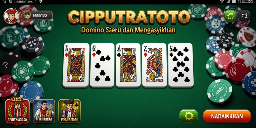 Tampilan gameplay seru dalam CIPUTRATOTO di platform Domino.