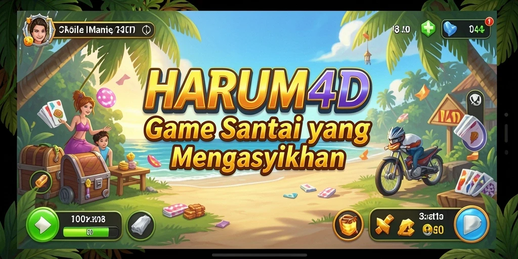 Tangkapan layar menampilkan gameplay HARUM4D yang santai dan menyenangkan.