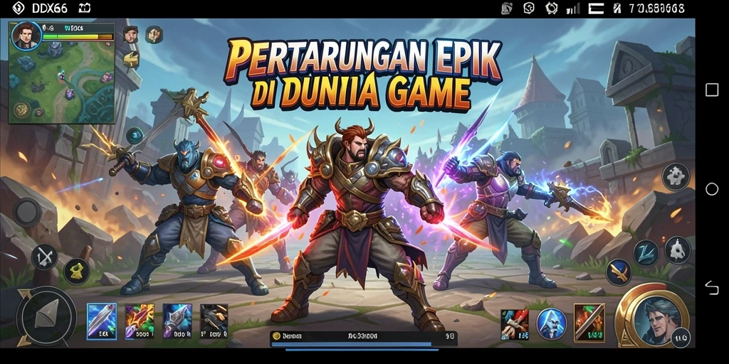 Gameplay seru dalam pertarungan karakter IDX66.