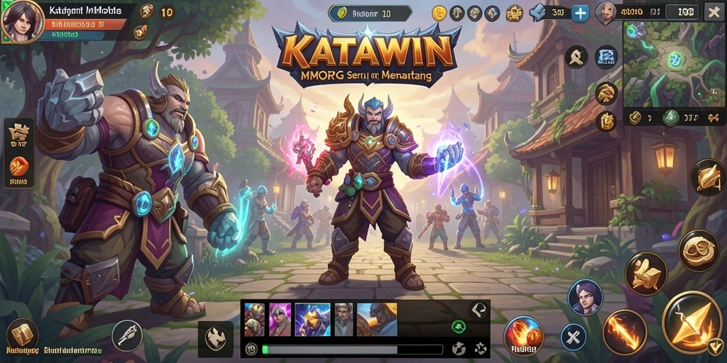 Gameplay KATAWIN dengan banyak aksi dan petualangan menarik.
