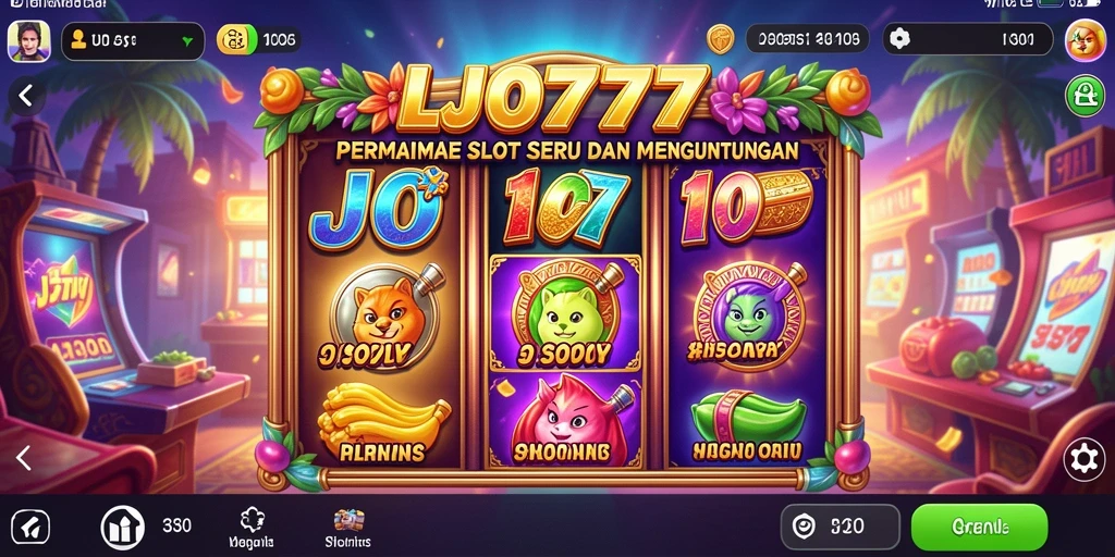 Tampilan gameplay seru LJO777 dengan berbagai pilihan slot menarik.