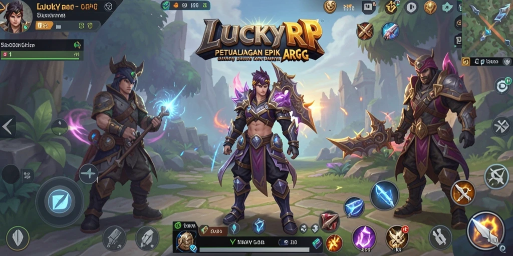 Tampilan seru gameplay LUCKYRP yang imersif dan penuh aksi.
