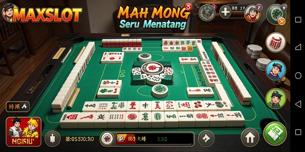 Screenshot gameplay <strong>MAXSLOT</strong> menampilkan pencocokan ubin yang menarik.