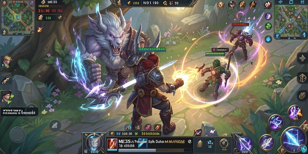 Screenshot gameplay ME355 menampilkan petualangan epik dalam dunia MMORPG.