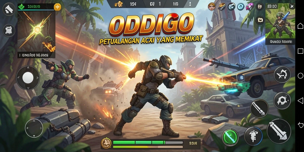 Tampilan aksi mendebarkan dalam ODDIGO yang penuh tantangan.