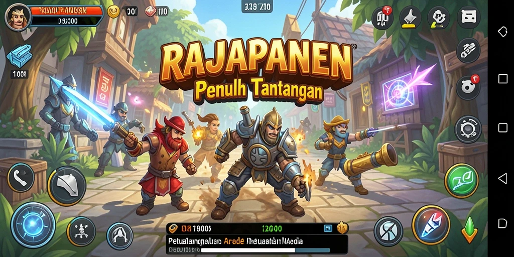 Tampilan gameplay seru dari RAJAPANEN yang penuh aksi.