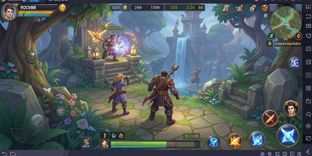 Tampilan gameplay menonjolkan aksi pertarungan seru dalam RDI88.