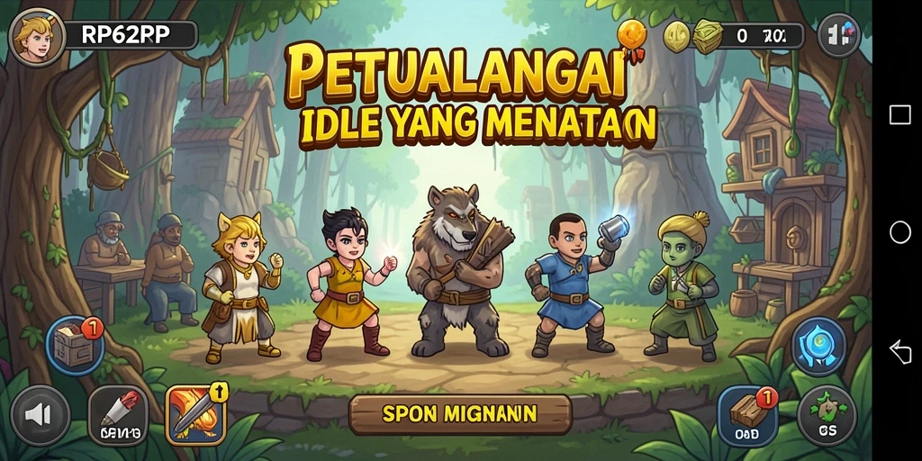 Gameplay RP62RP yang menarik dengan elemen Idle.
