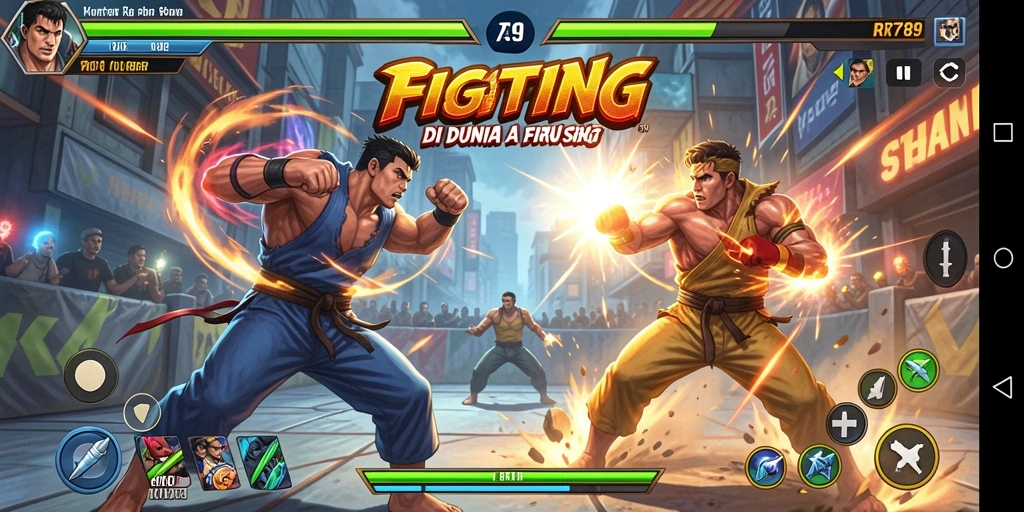 Tampilan gameplay yang mendebarkan dari pertarungan di RR789.