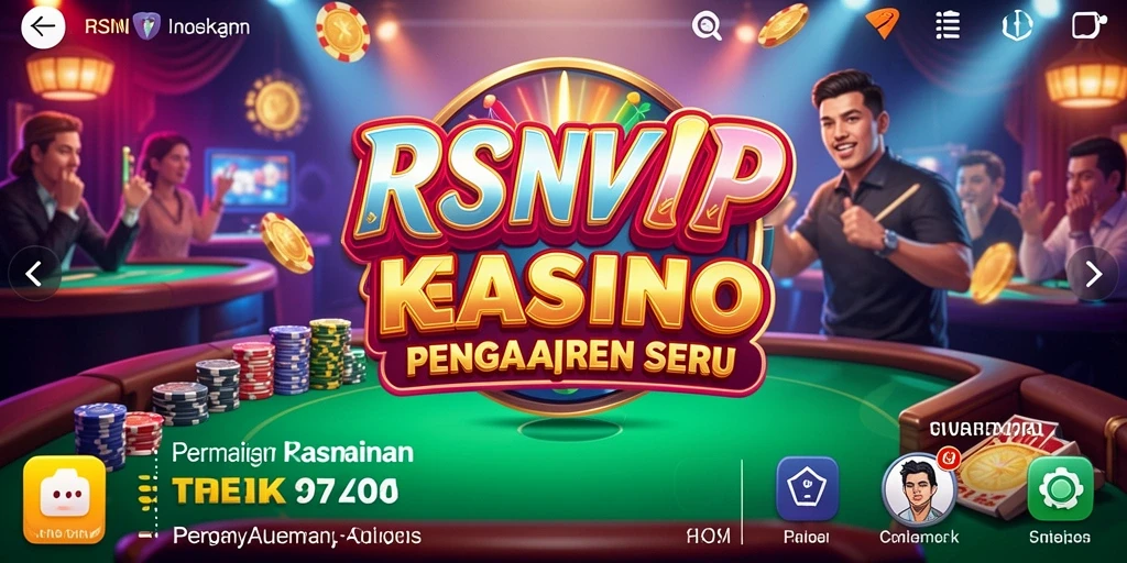Tampilan utama RSNVIP menampilkan gameplay kasino yang mendebarkan.