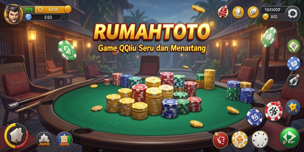 Gameplay seru QiuQiu RUMAHTOTO dengan interaksi antar pemain.