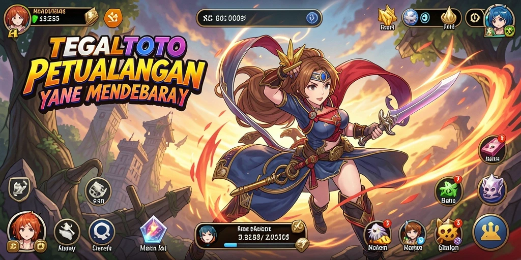 Tampilan gameplay mendebarkan dalam TEGALTOTO yang penuh warna.