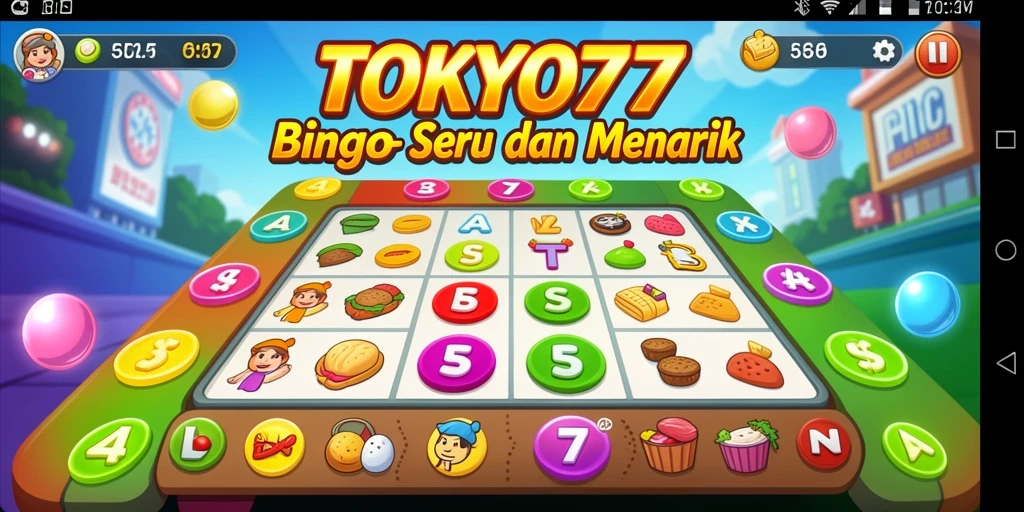 Gameplay Bingo yang seru dan interaktif di TOKYO77.